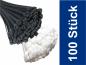 Preview: Kabelbinder Industriequalität 370 x 7,6 mm weiß, 100 Stück